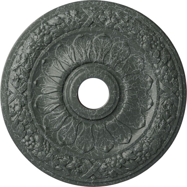Ekena Millwork Swindon Ceiling Medallion (Canopies up to 6 1/8"), 24"OD x 4"ID x 1 1/2"P, Athenian Green Crackle CM24SWAGC - main